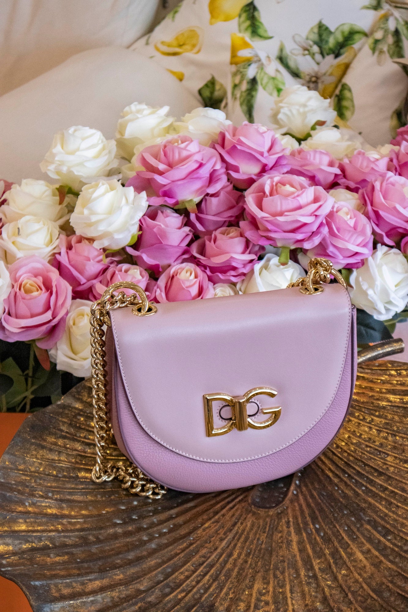 Dolce & Gabbana - Wifi Leather Shoulder Bag - Pink