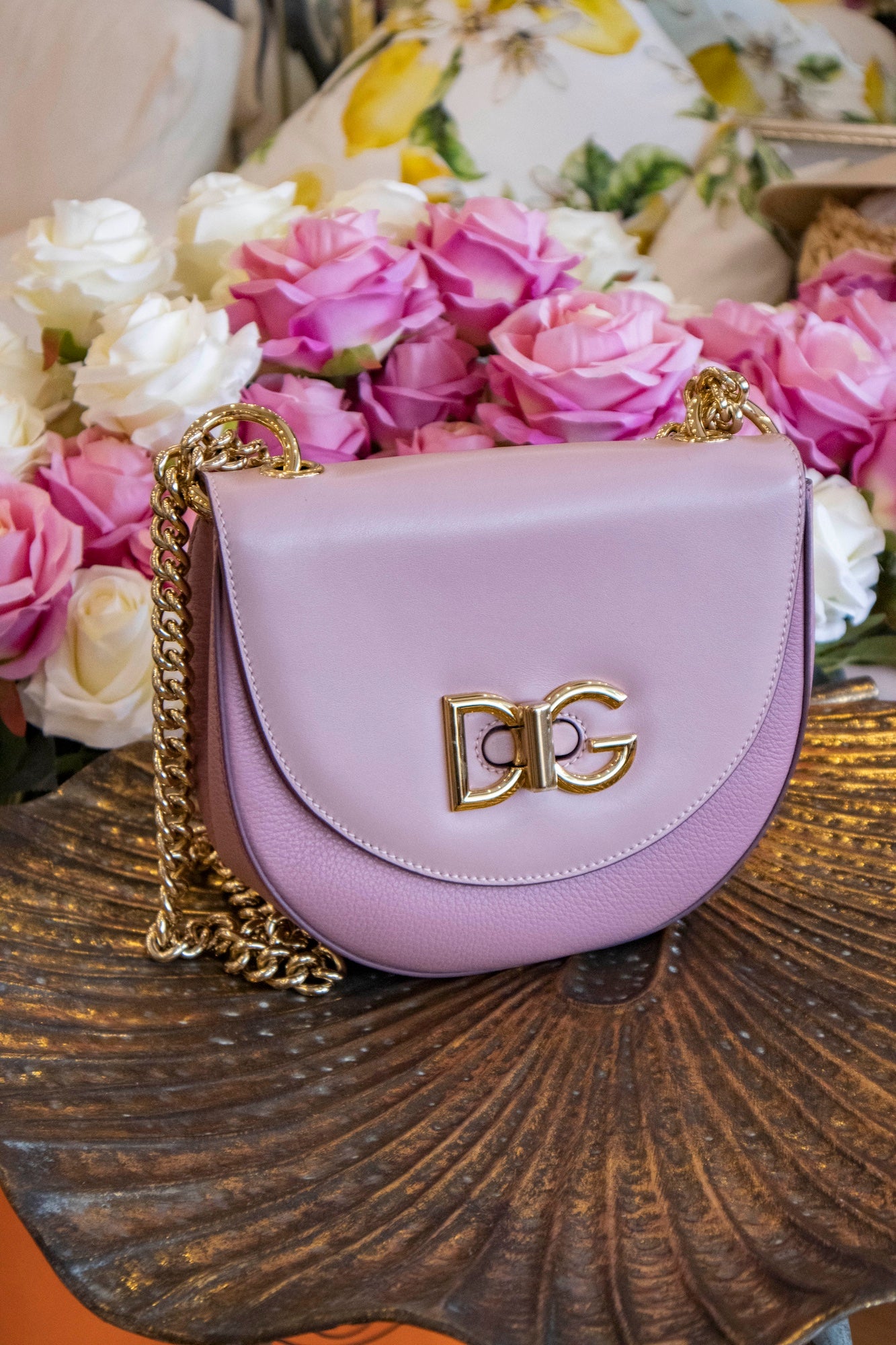 Dolce & Gabbana - Wifi Leather Shoulder Bag - Pink