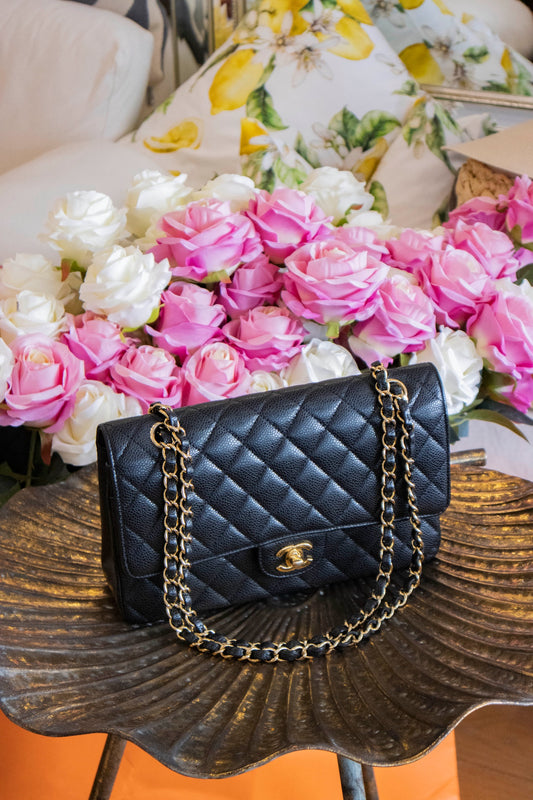 Chanel - Tasche aus schwarzem Leder