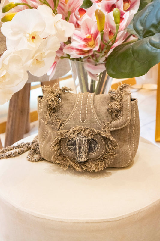 Prada - Pattina Handtasche aus Canvas