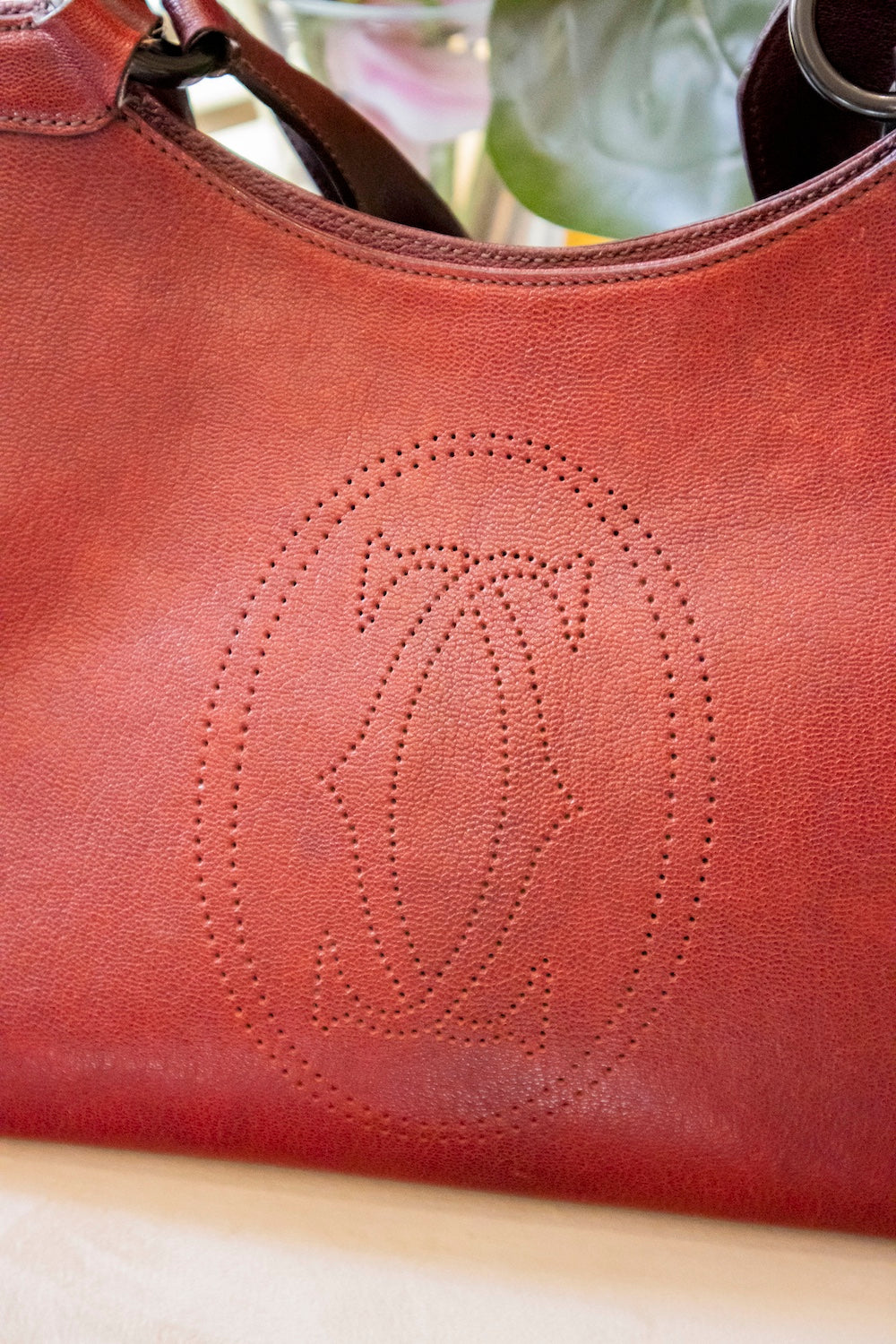 Cartier - Marcello Handtasche aus rotem Leder