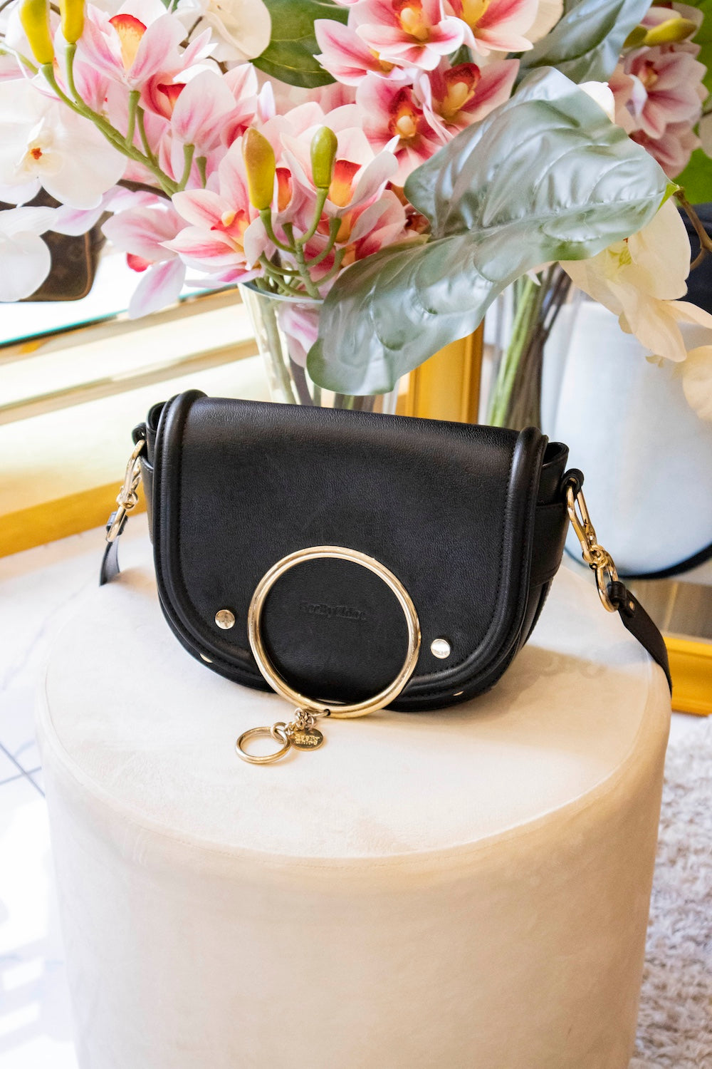 Chloé - Mara Umhängetasche Schwarz Leder