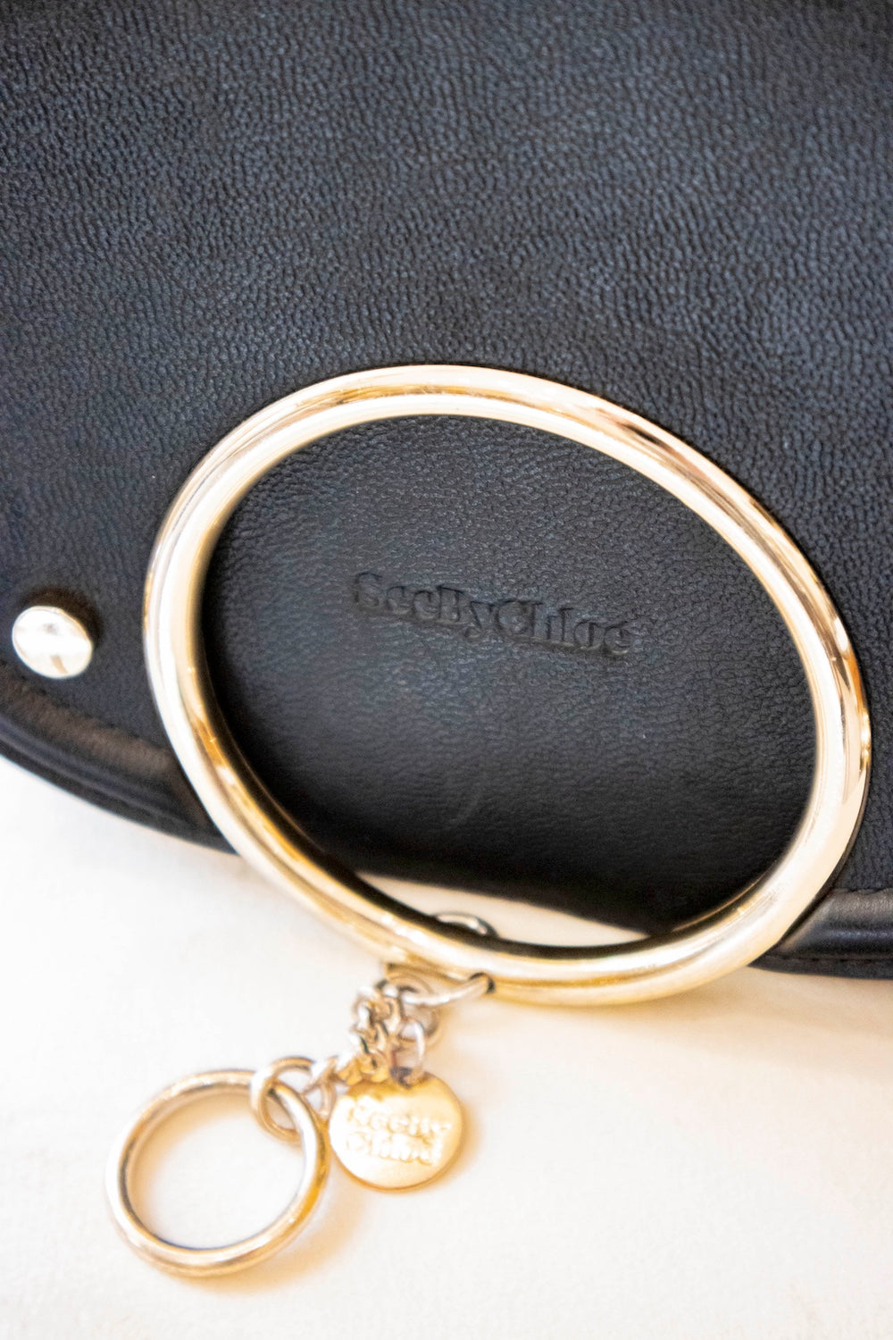 Chloé - Mara Umhängetasche Schwarz Leder