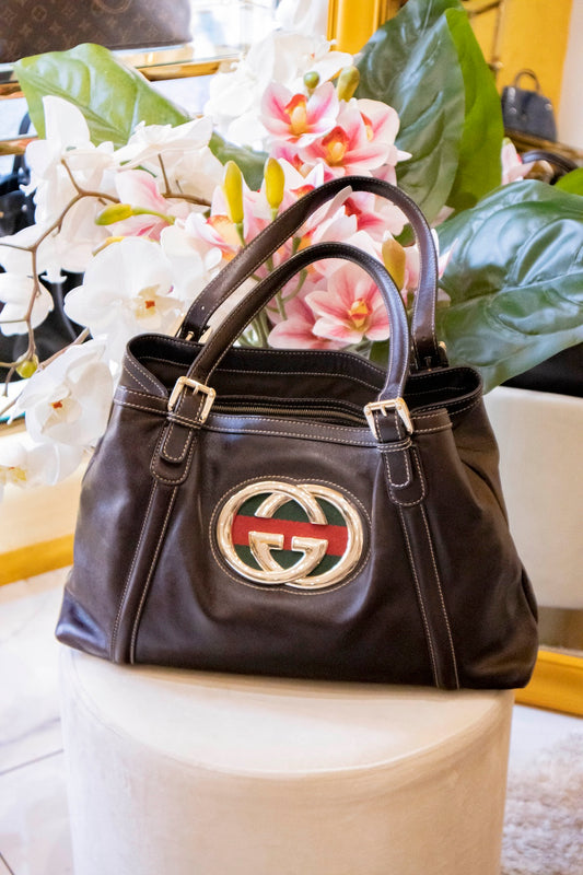 Gucci - Shopper dunkelbraun