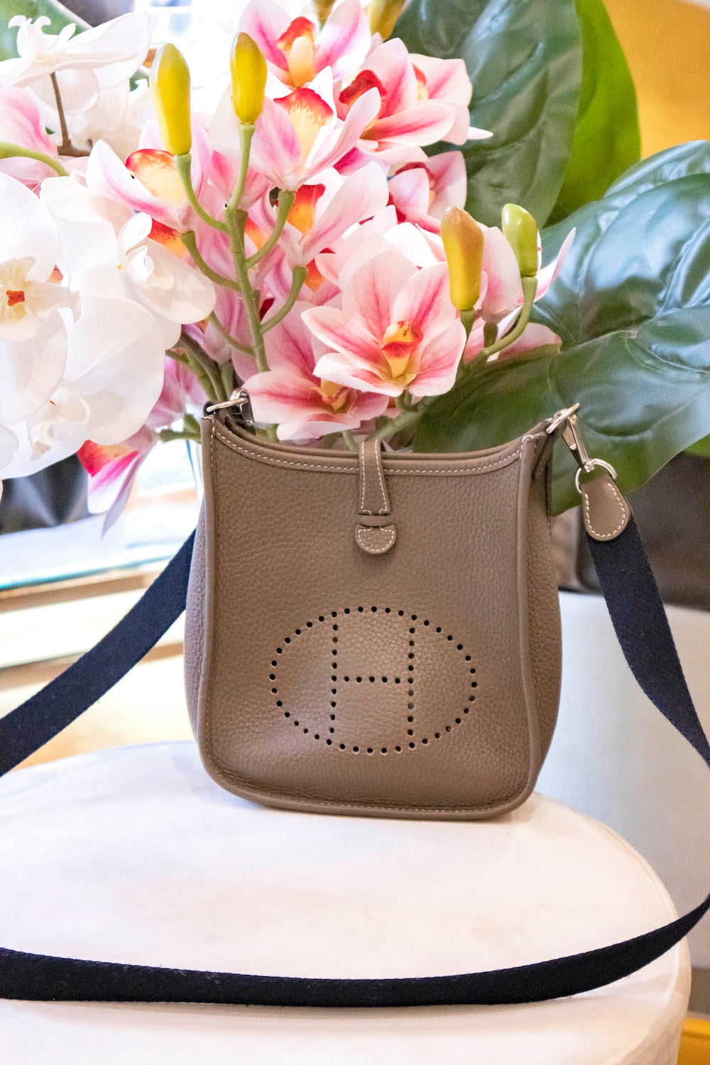 Hermès - Mini Evelyne Etoupe