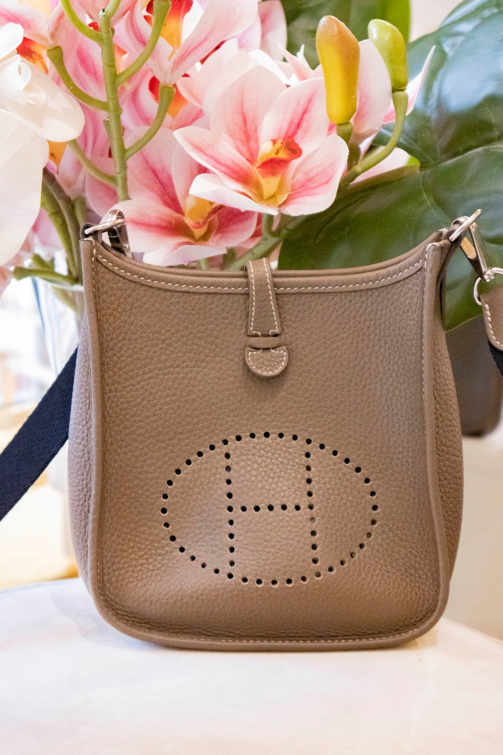 Hermès - Mini Evelyne Etoupe