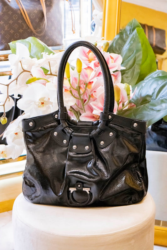 Salvatore Ferragamo - Celtico Satchel Tasche Schwarz