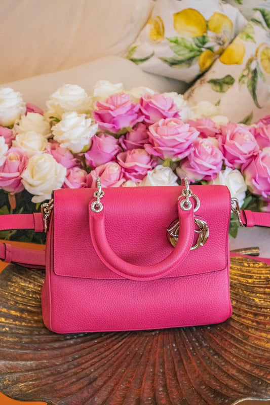 Dior - Be Dior Top Handle Bag pink Calfskin Silver Hardware