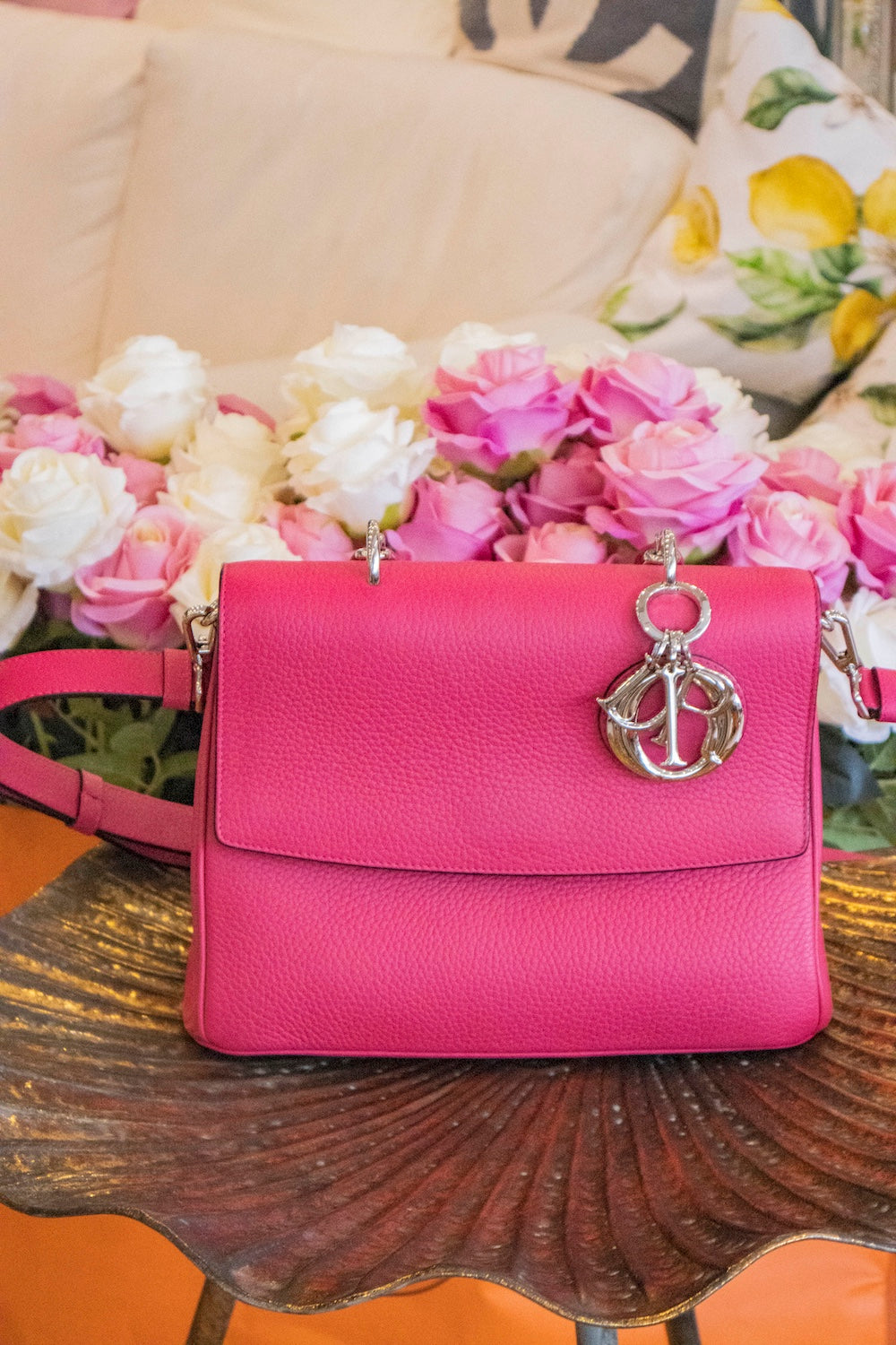 Dior - Be Dior Top Handle Bag pink Calfskin Silver Hardware