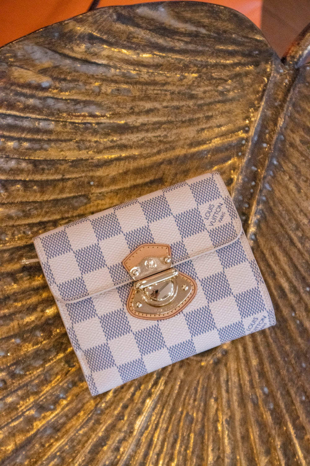 Louis Vuitton - Joey Brieftasche Damier Azur Canvas
