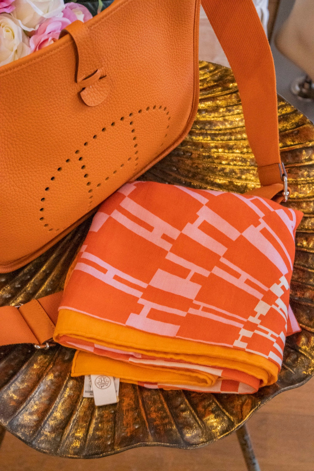 Hermès - Seidentuch Orange