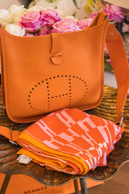 Hermès - Seidentuch Orange