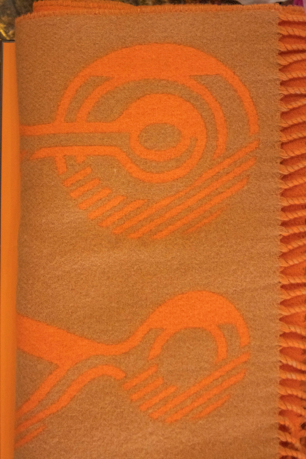 Hermès - Schal aus Kaschmir Orange