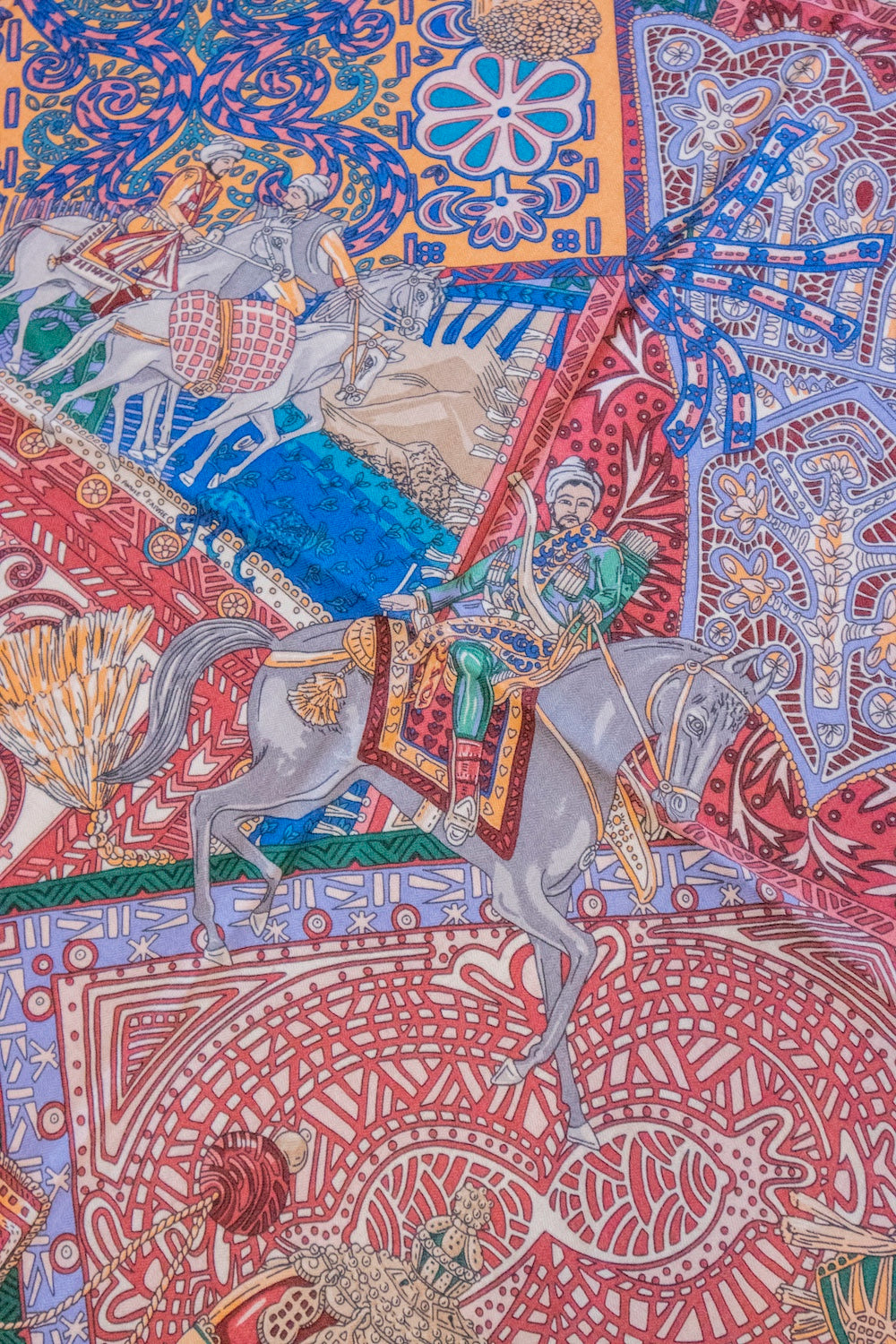 Hermès - Seidentuch "Cavaliers Du Caucase"