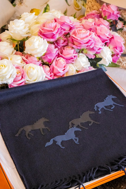 Hermès - Schal aus Kaschmir "Wild horses"