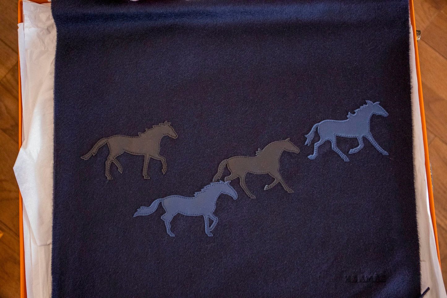 Hermès - Schal aus Kaschmir "Wild horses"