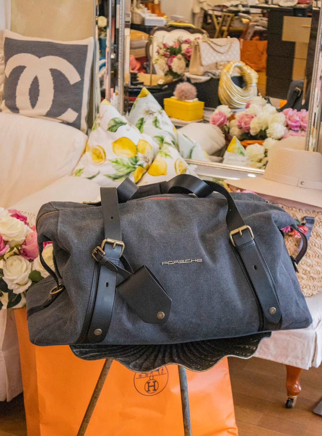 Porsche - Reisetasche Heritage Weekender Anthrazitgrau