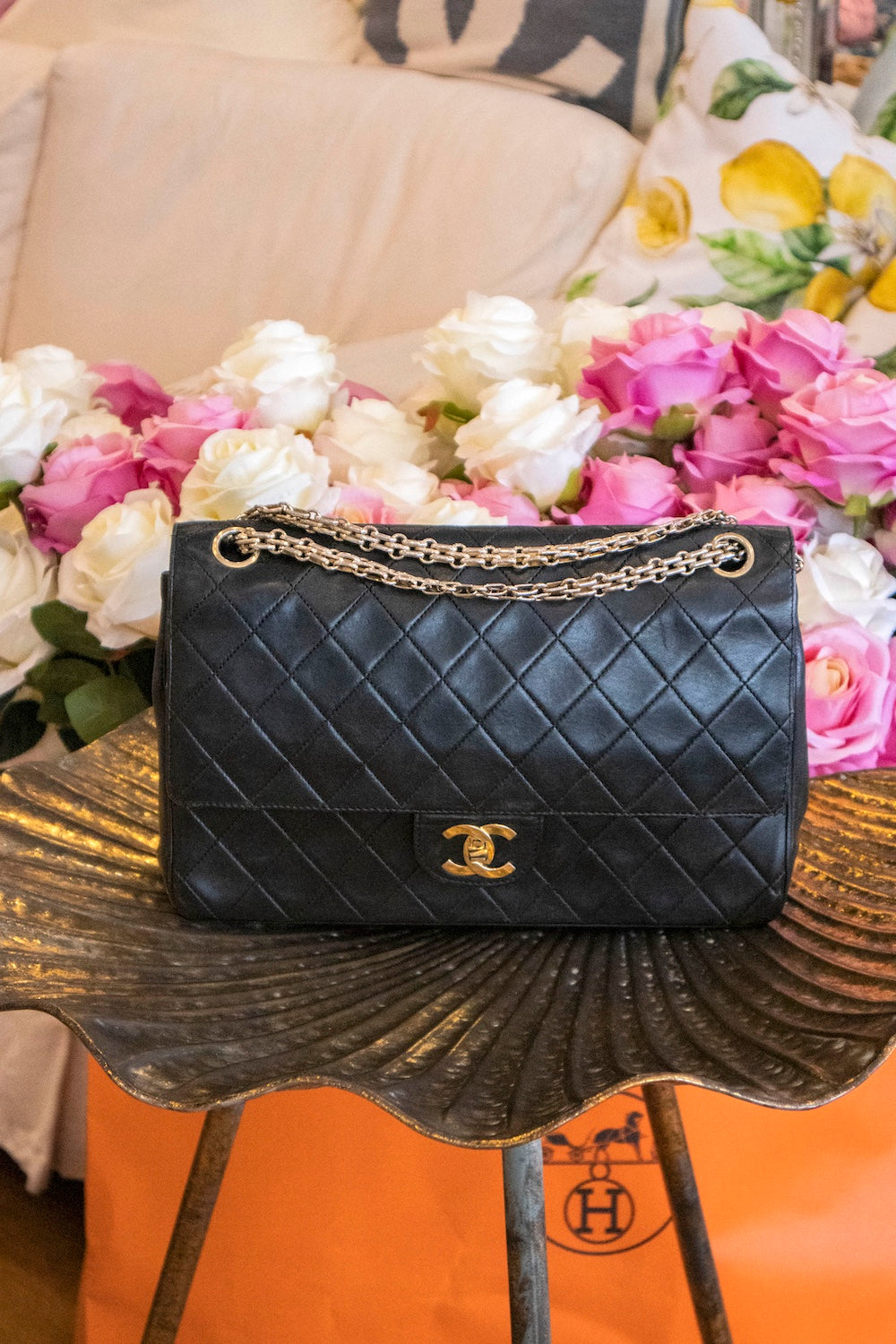 Chanel - Timeless Classique Double Flap Bag Schwarz