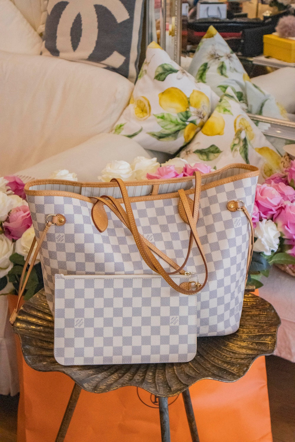 Louis Vuitton - Neverfull MM Damier Azur