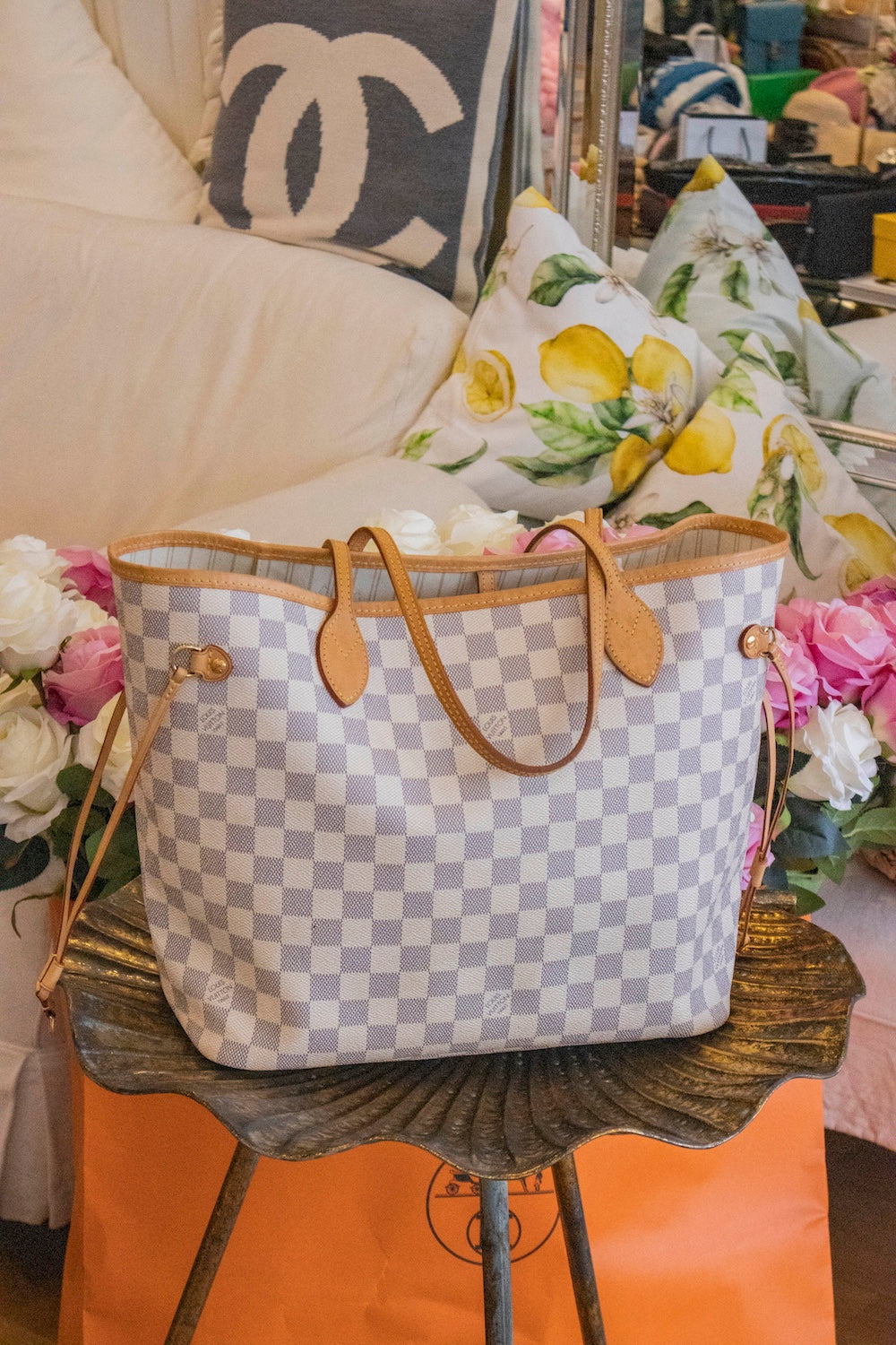 Louis Vuitton - Neverfull MM Damier Azur