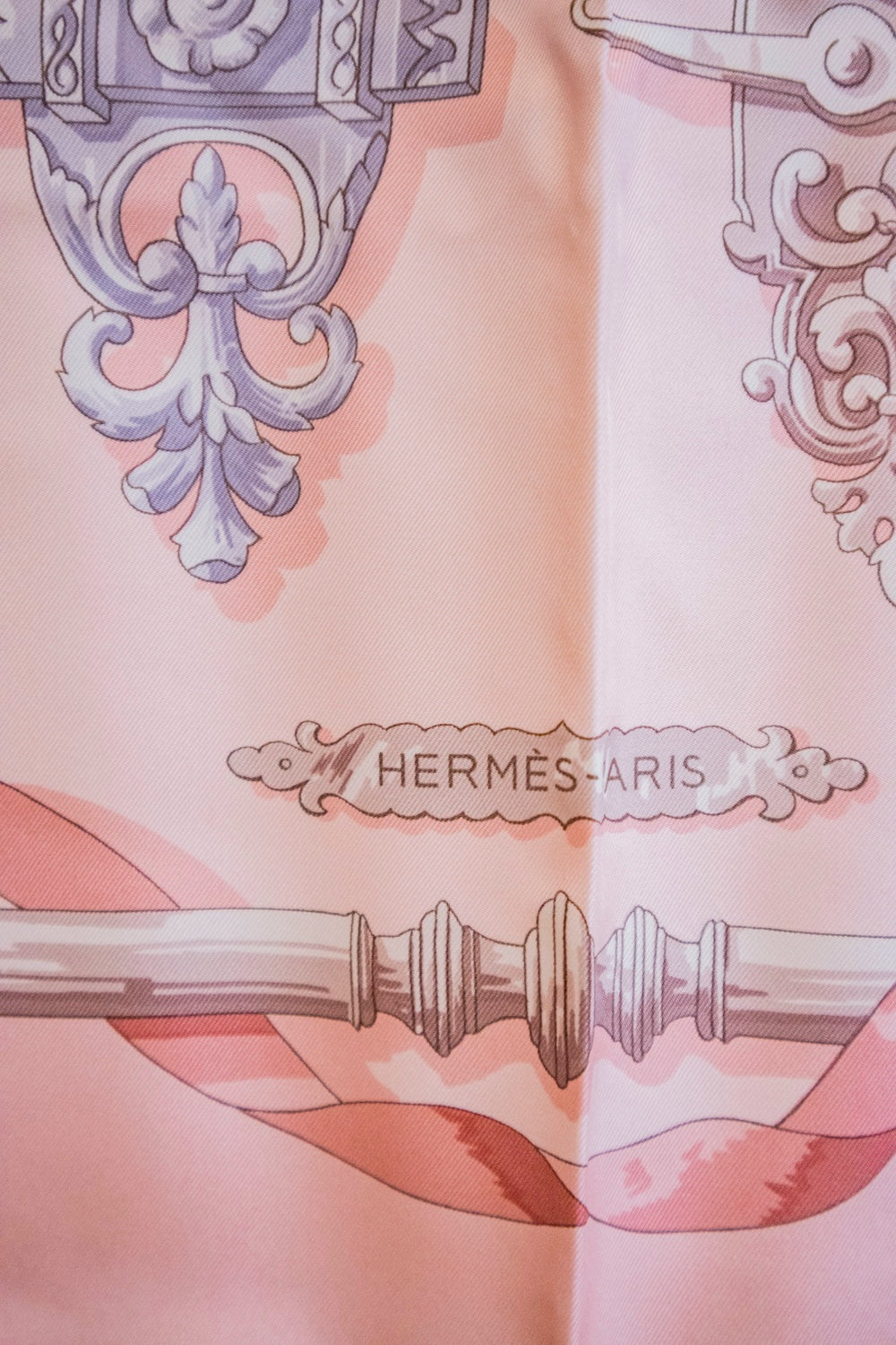 Hermès - Seidentuch Ferronerie Rosa
