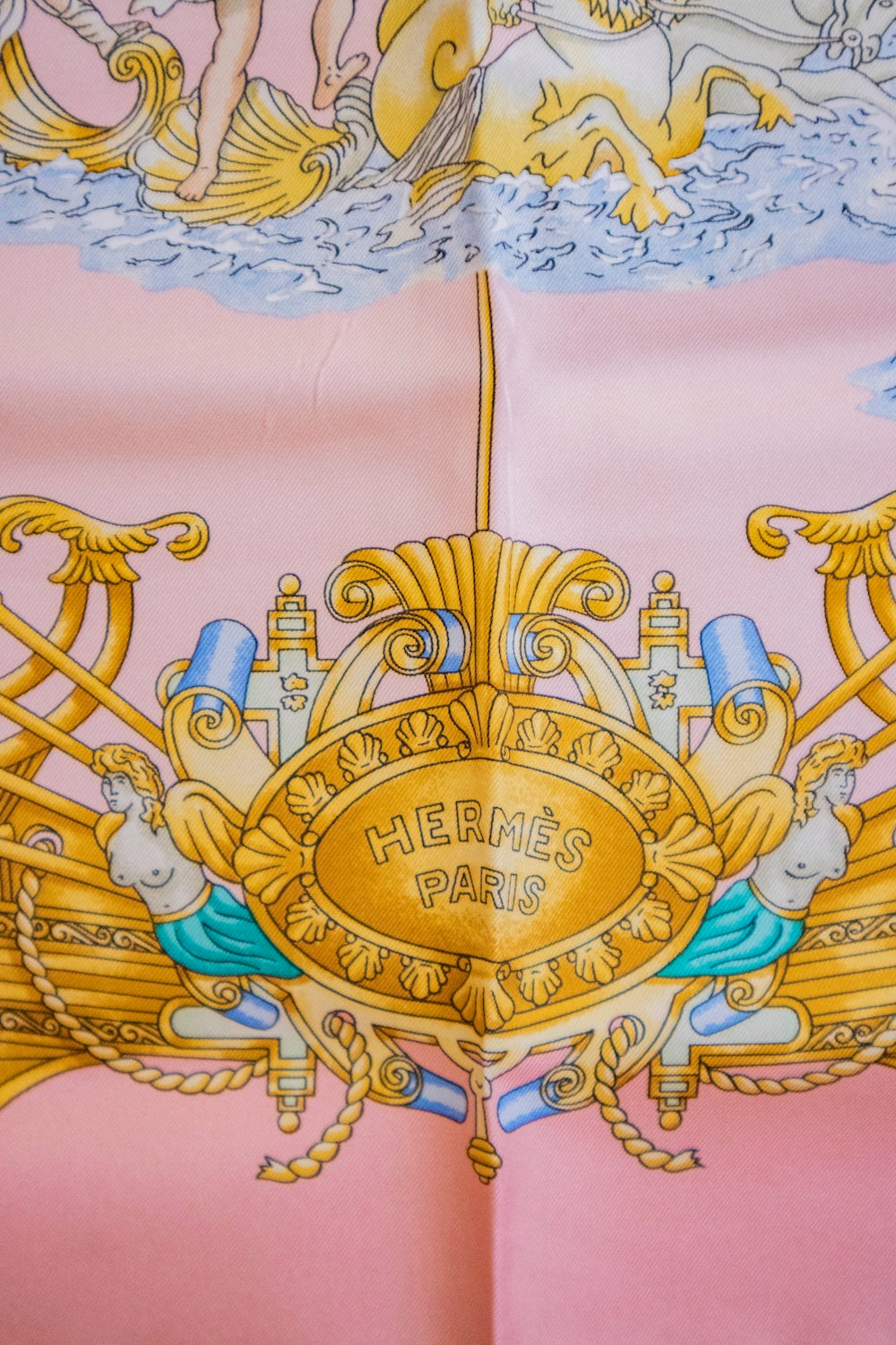 Hermès - Seidentuch 90 "Voiles De Lumiere" Rosa