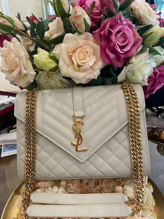 Yves Saint Laurent - Envelope Blanc Vintage Crossbody Bag