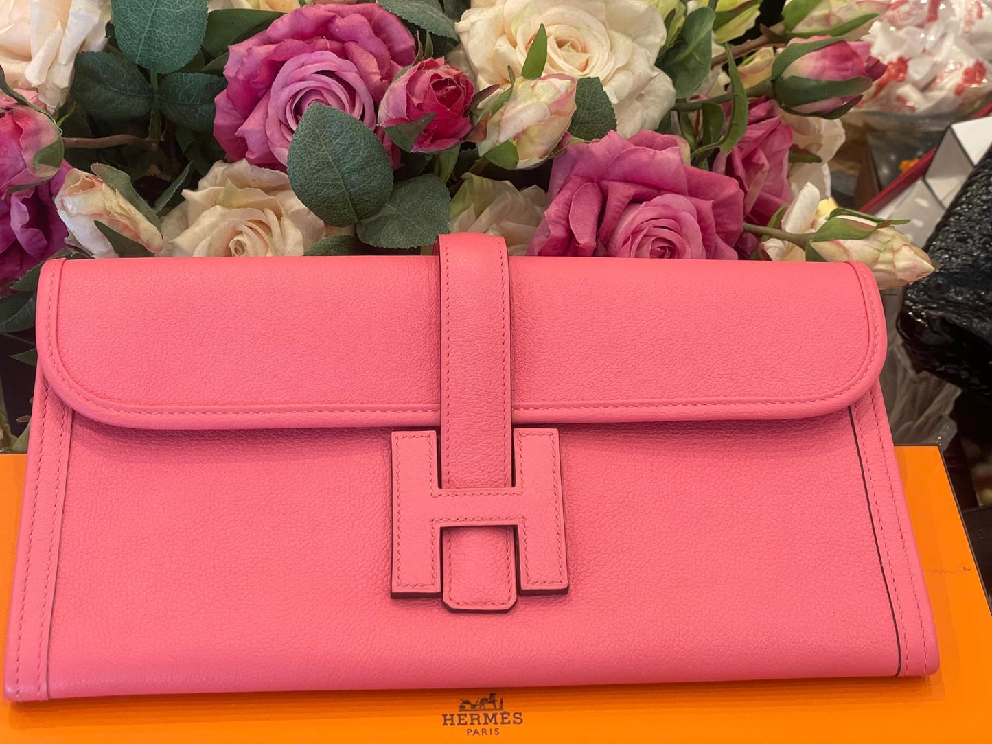 Hermès - Jige Evercolor Rose Azalee Fullset