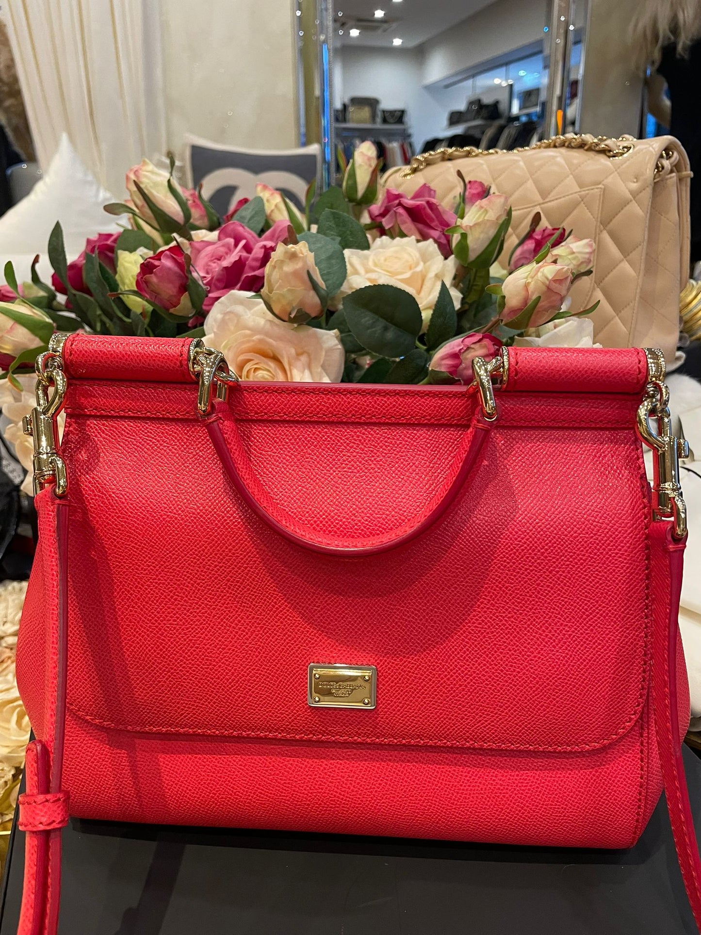 Dolce & Gabbana - Sicily Bag Small Koralle