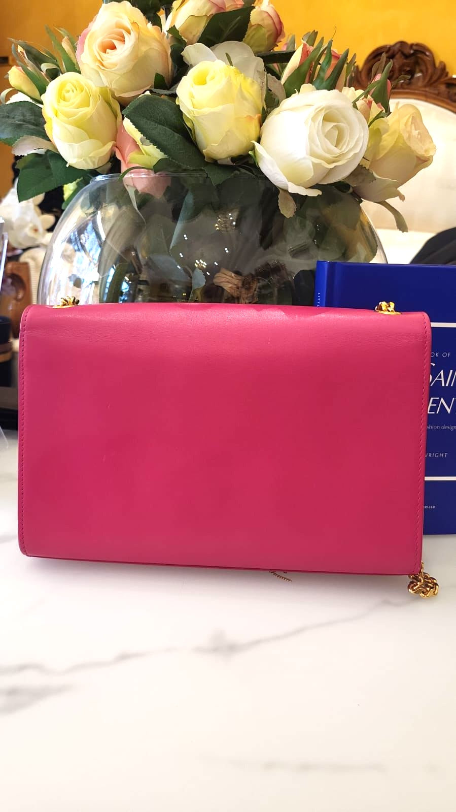 Saint Laurent - Kate Medium Crossbody Bag Rosa Kalbsleder