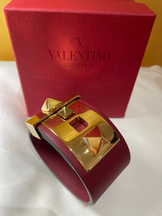 Valentino - Armband Leder rot