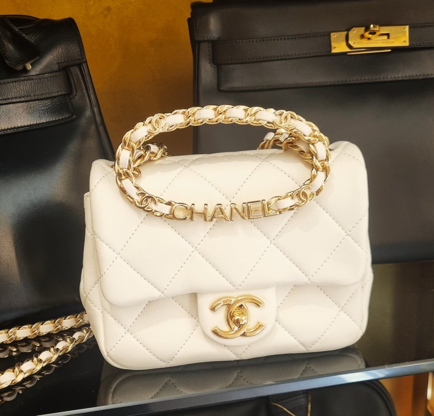 Chanel - Handtasche weiß