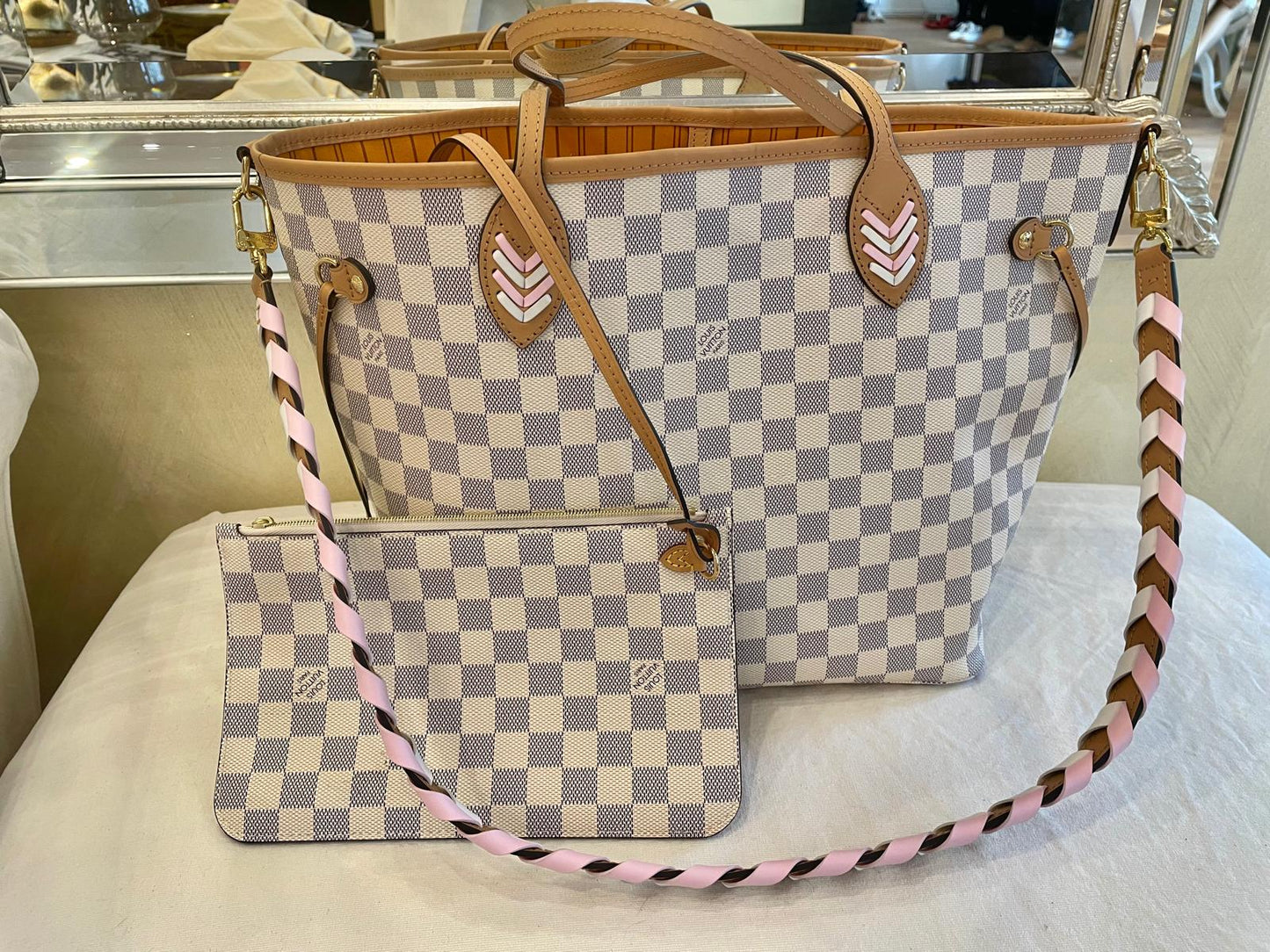 Louis Vuitton - Neverfull Damier Azur Limited Edition