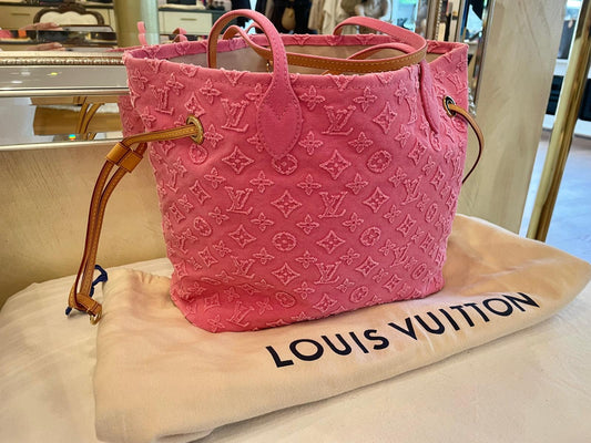 Louis Vuitton - Neverfull Limited Edition Rosa Denim Collection Croisiere 2013