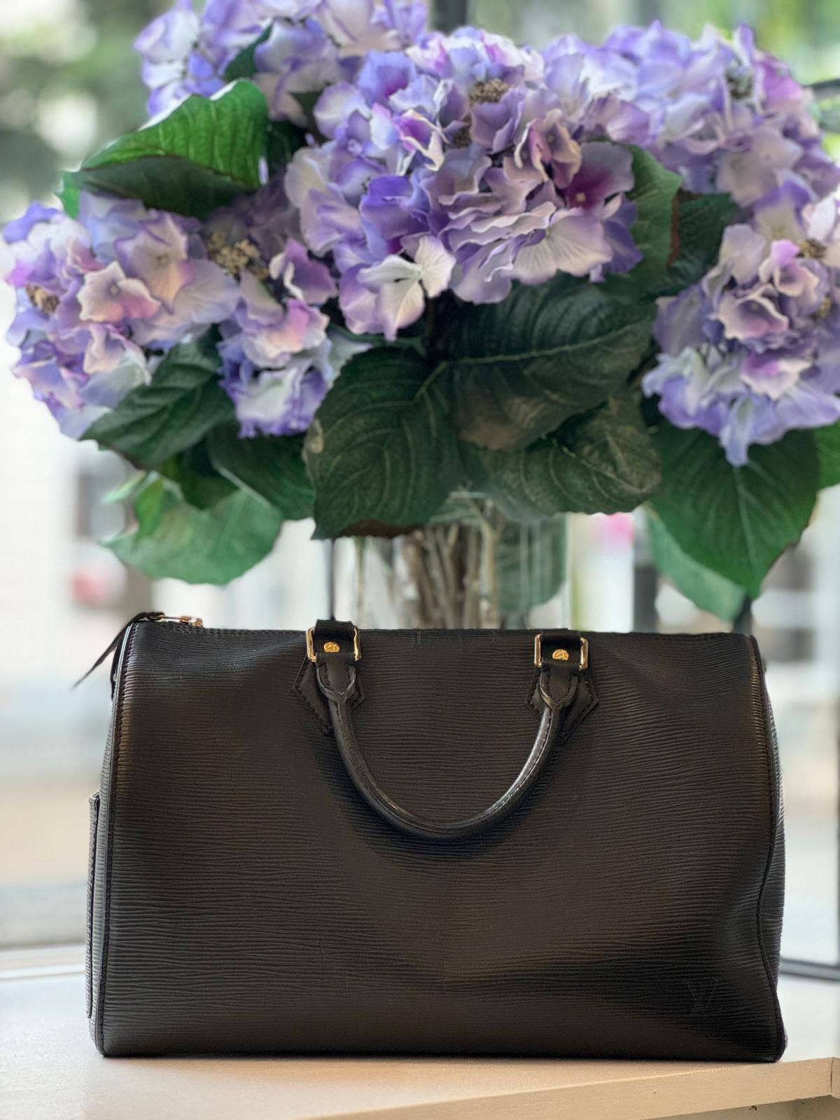 Louis Vuitton - Speedy Schwarz Epi Leder