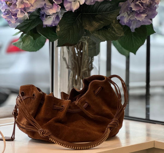 Gucci - Wildledertasche Braun