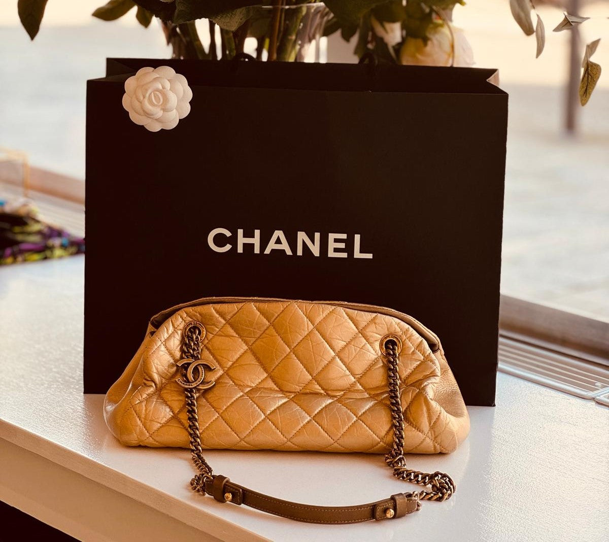 Chanel - Vintage Tasche Gold