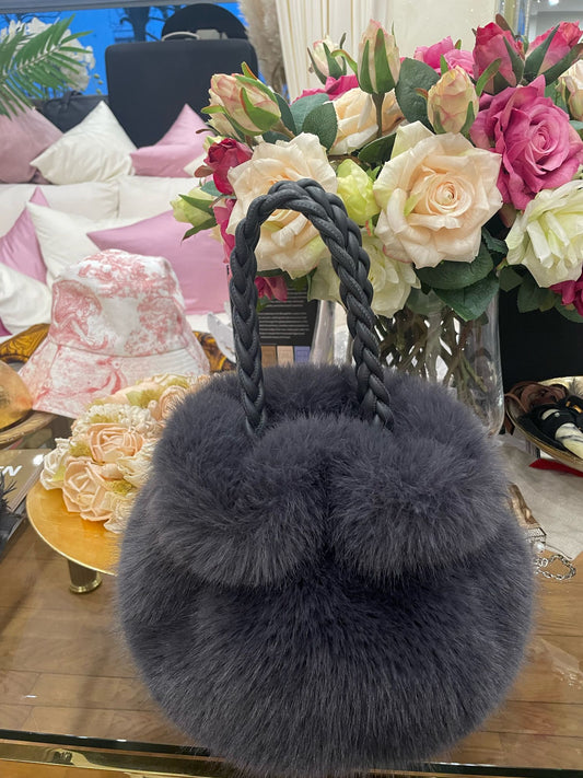 Max Mara - Felltasche anthrazit