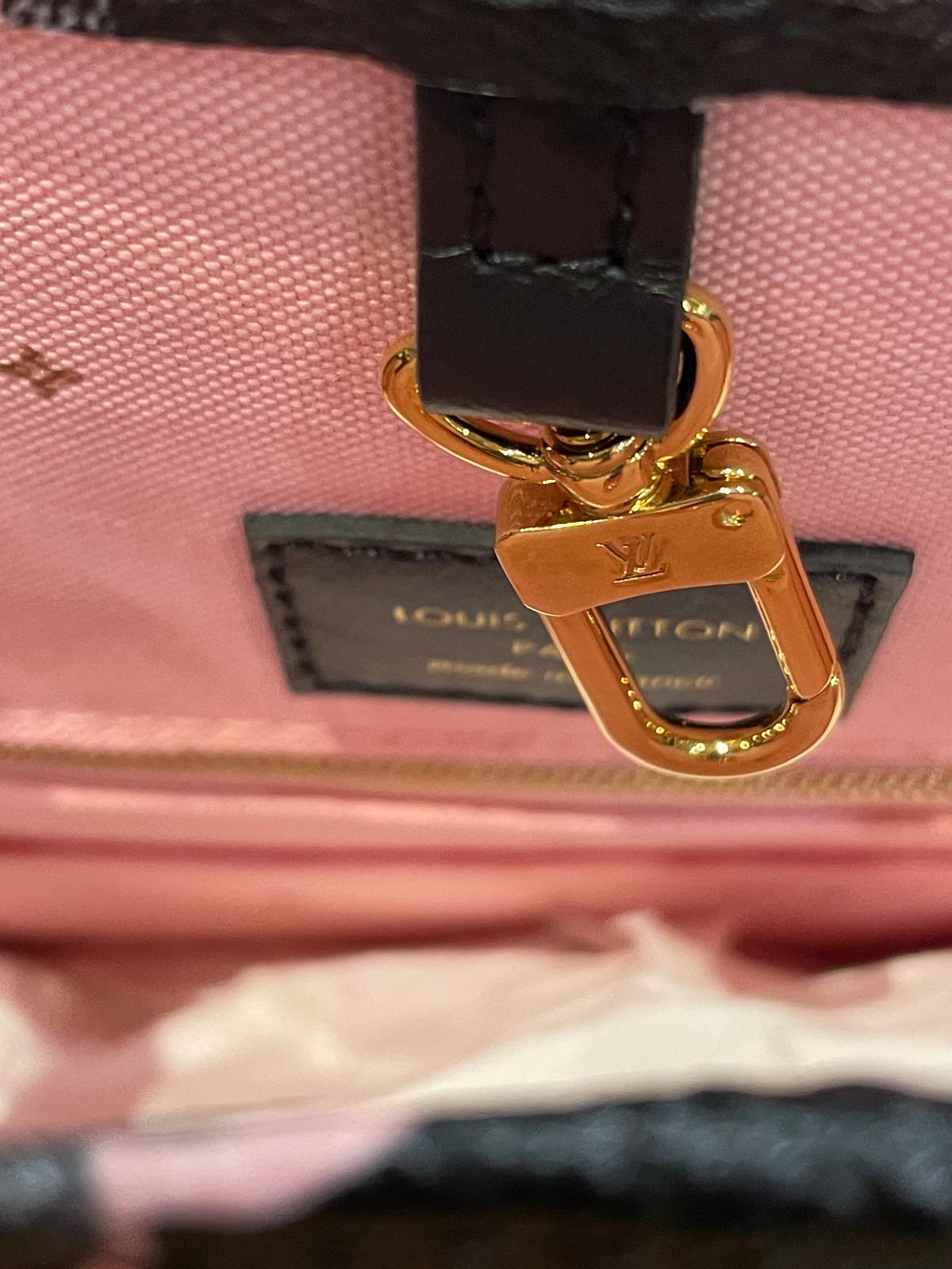 Louis Vuitton - Onthego Fall For You On the Go MM Black Pink 2 Way Bag Golden Hardware