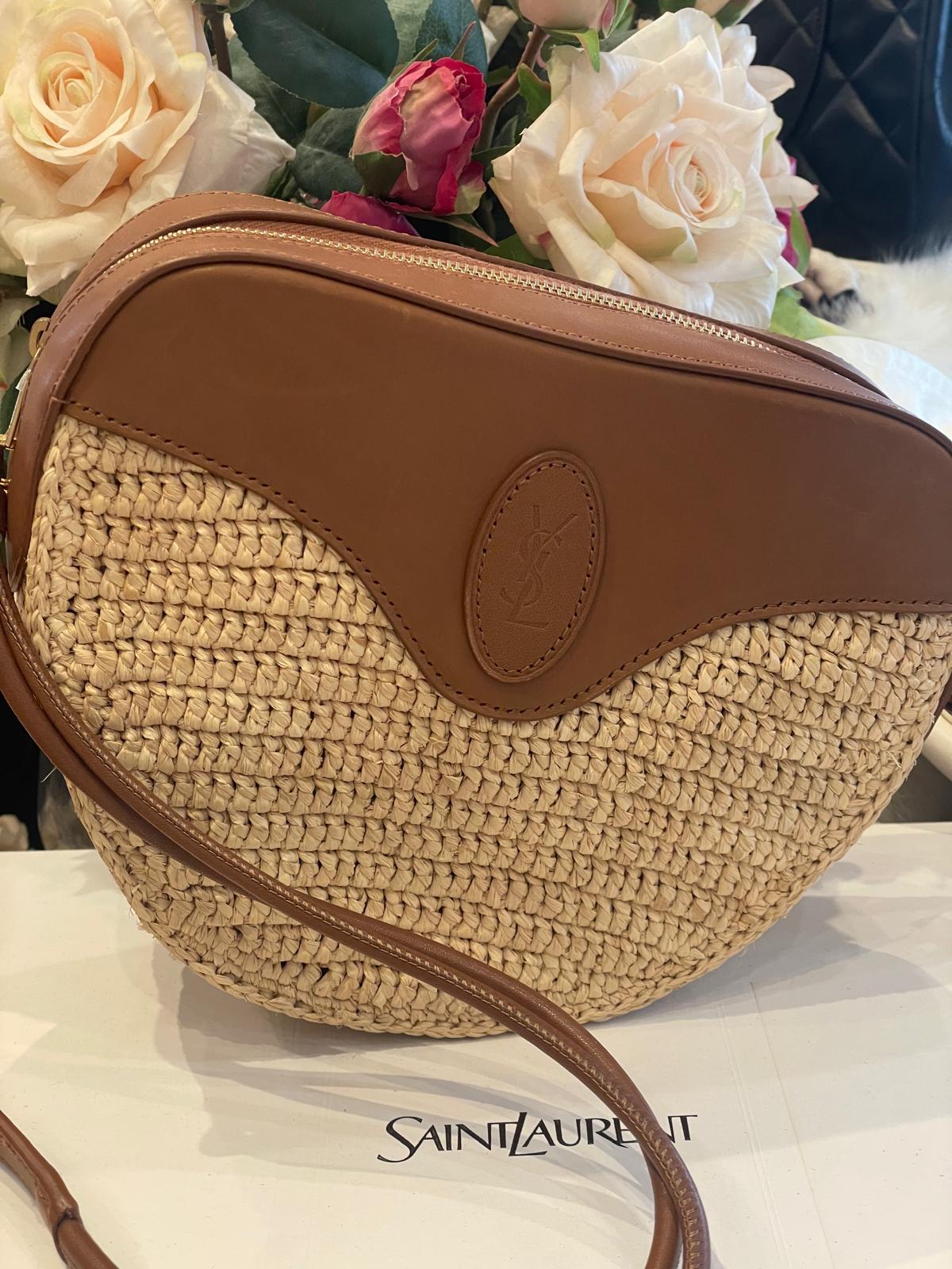 Saint Laurent - Sac Coeur Raffia Bag
