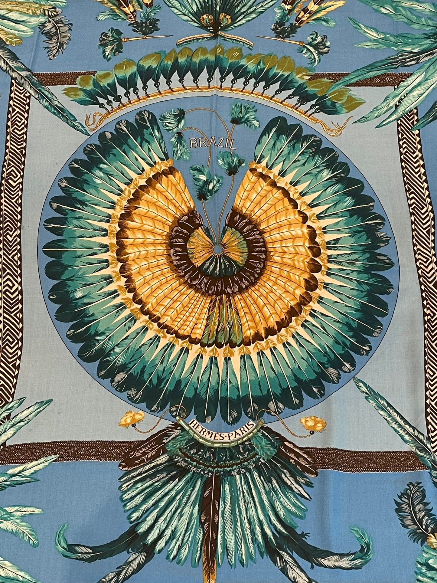 Hermès - Cashmere Scarf 140 Brazil