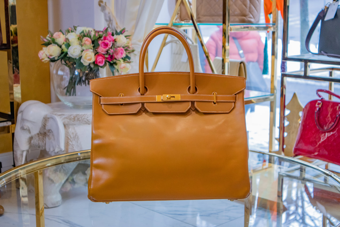 Hermès - Birkin Bag 40 Vache Naturelle Gold